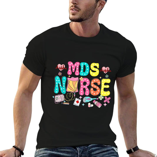 MDS Nurse Heart Valentines Day Medical Nursing Appreciation T-Shirt