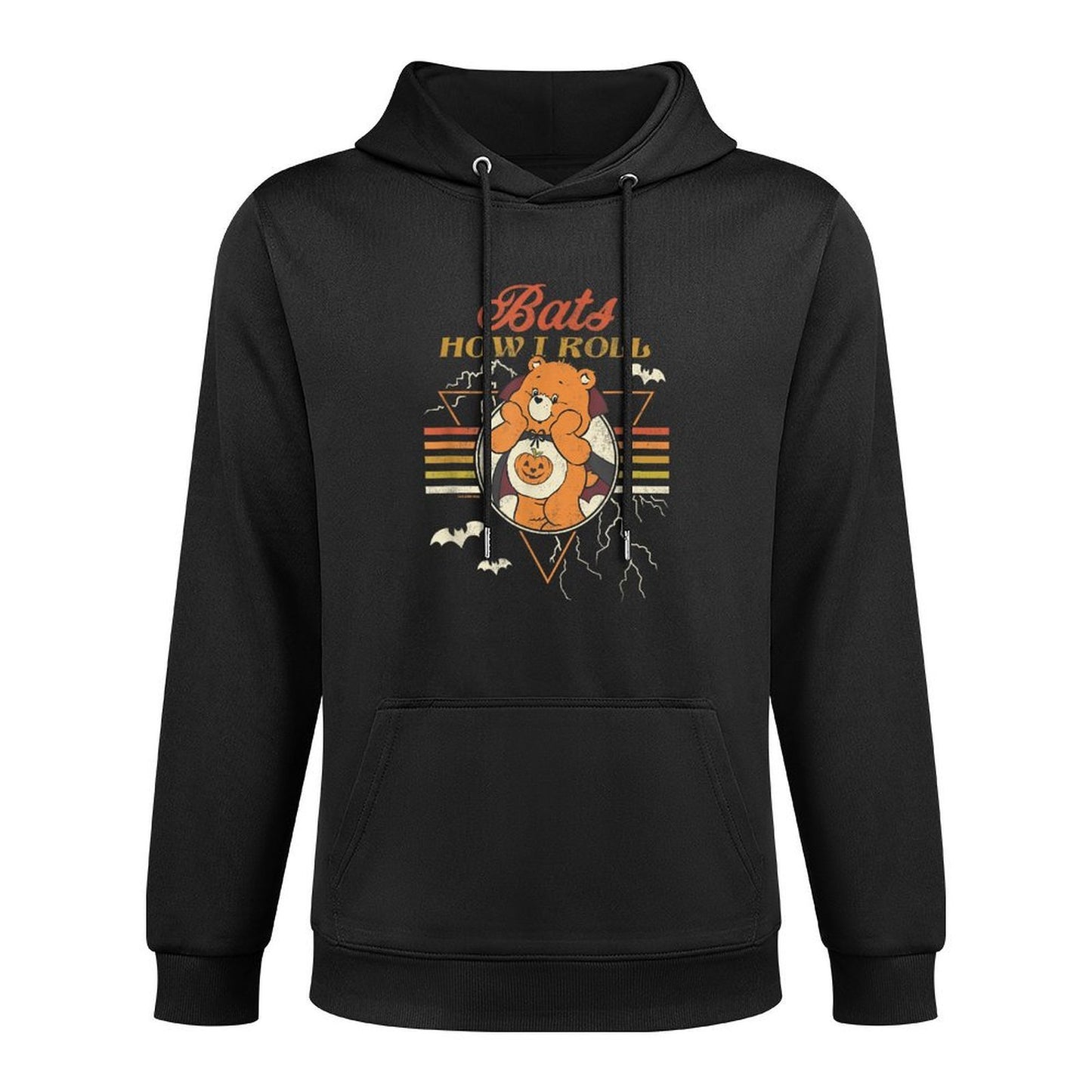 Care Bears Halloween Vintage Bats How I Roll Trick Or Sweet Unisex Design Hoodie