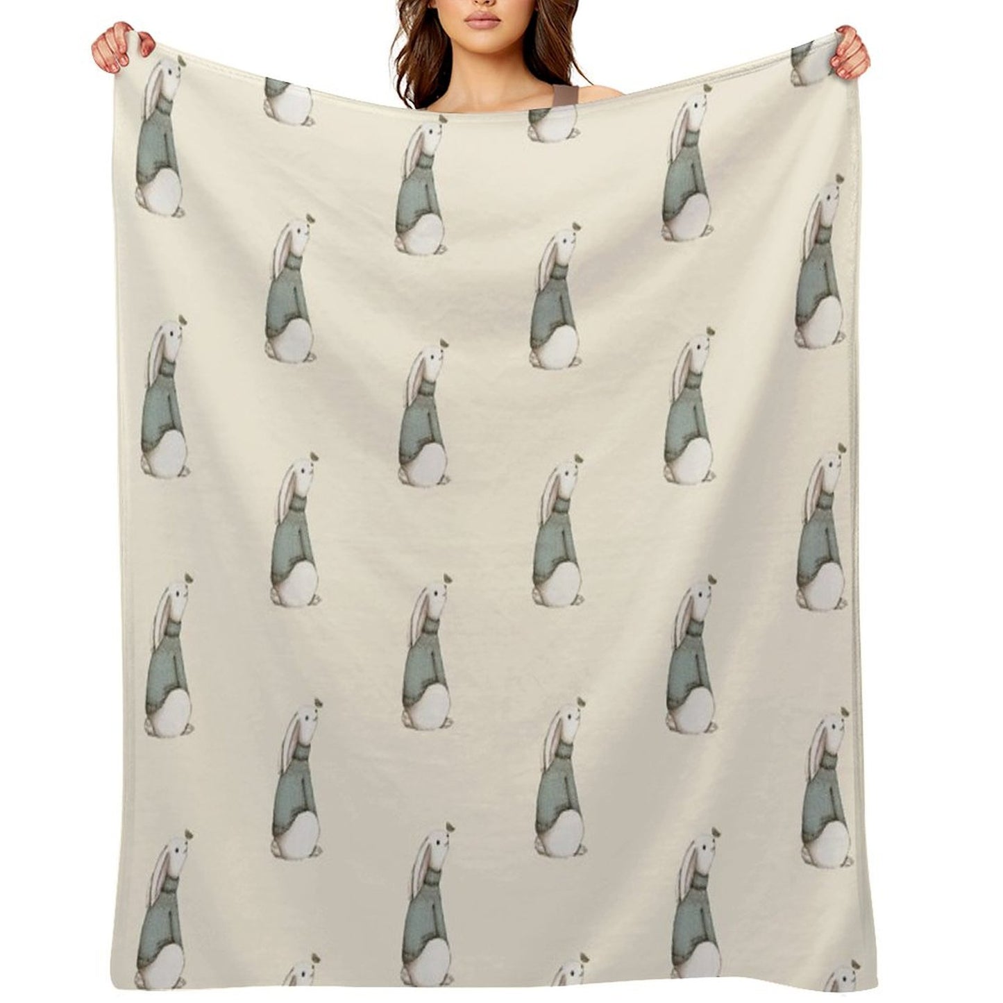 Blue Jumper Throw Blanket