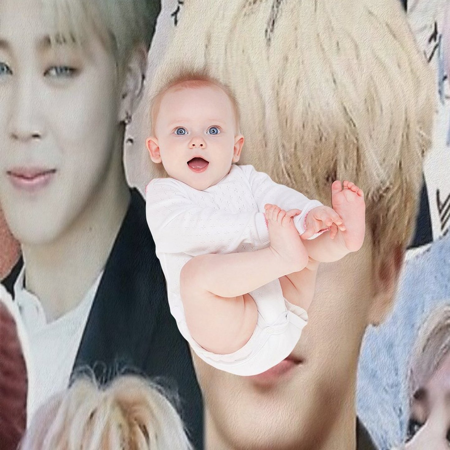 Jimin BTS Collage Throw Blanket