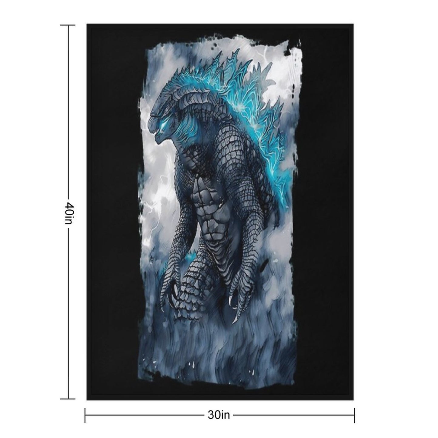 King of The Monsters Throw Blanket