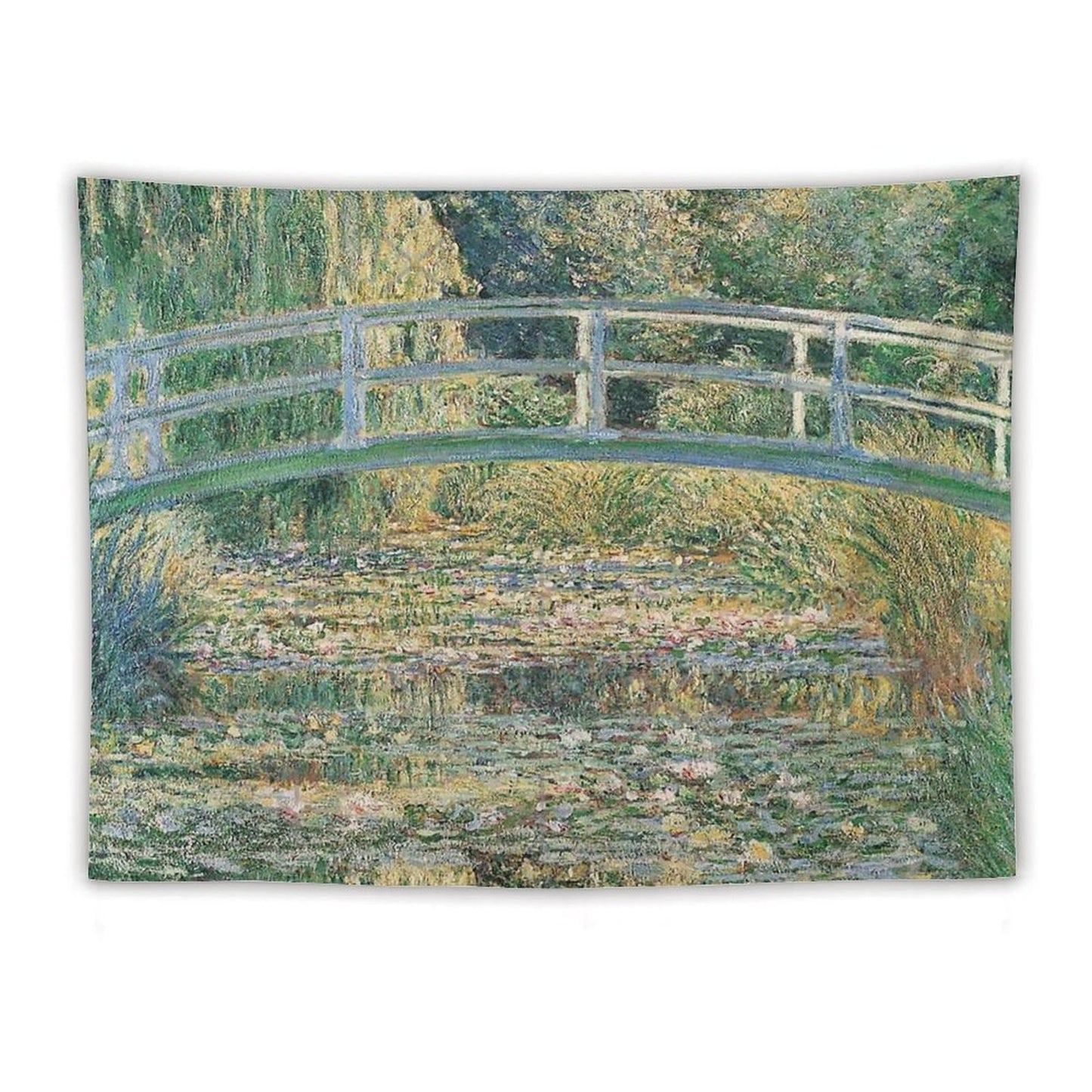 HD. The Water Lily Pond by Claude Monet Tapestry