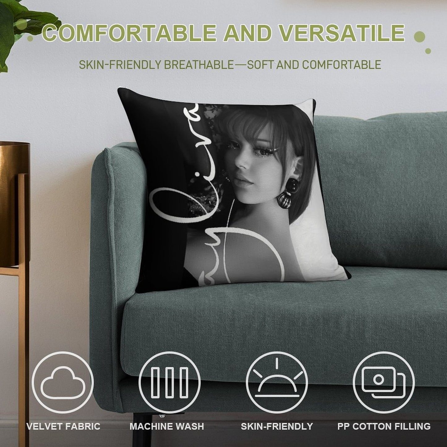 Ayliva Soft Multiple Sizes Throw Pillow