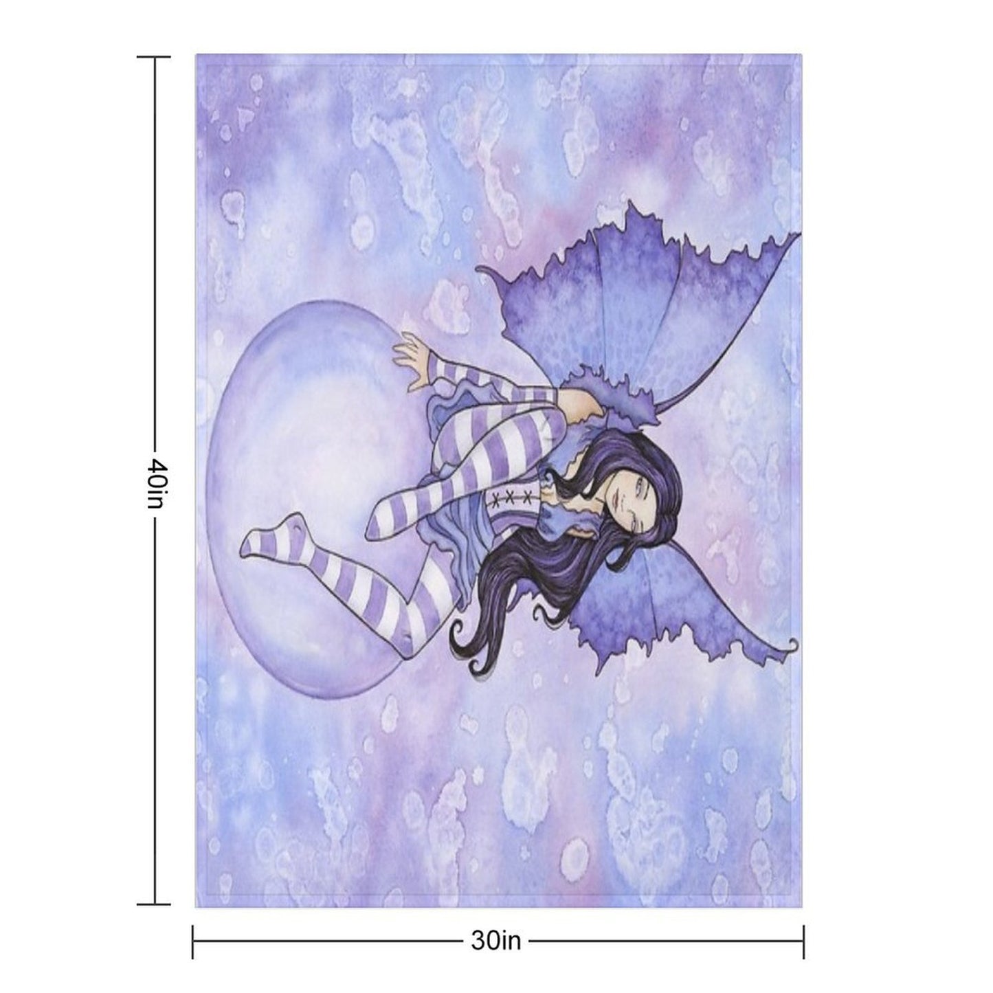Bubble Rider Throw Blanket