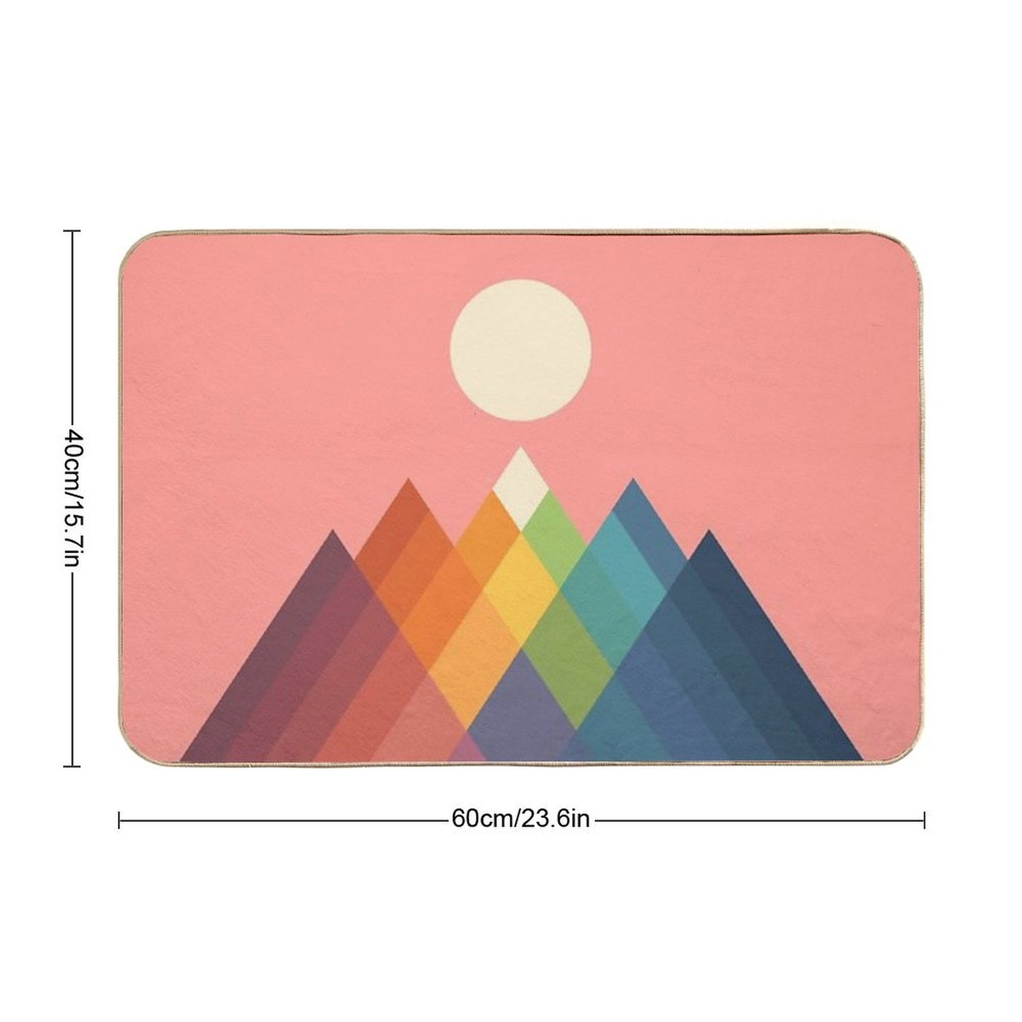 Rainbow Peak Bath Mat