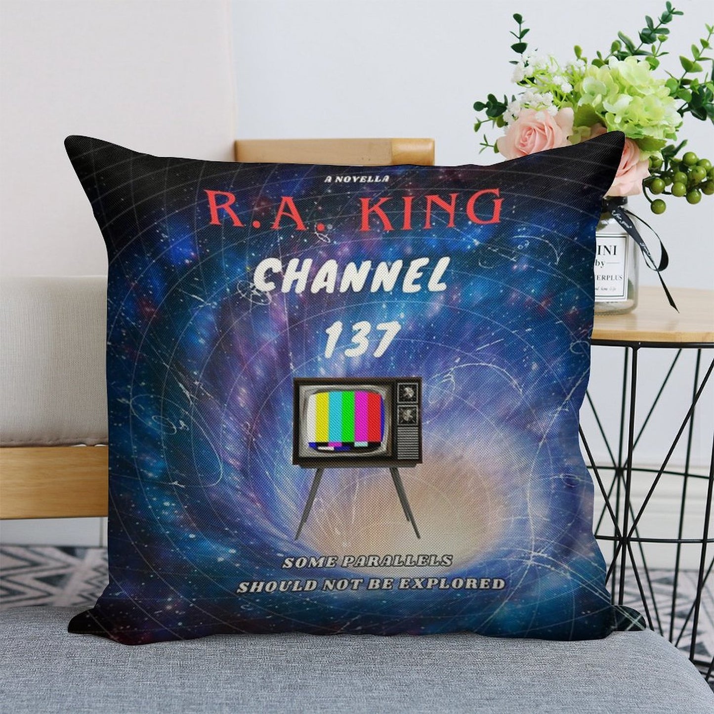 Channel 137 Linen Throw Pillow Cover