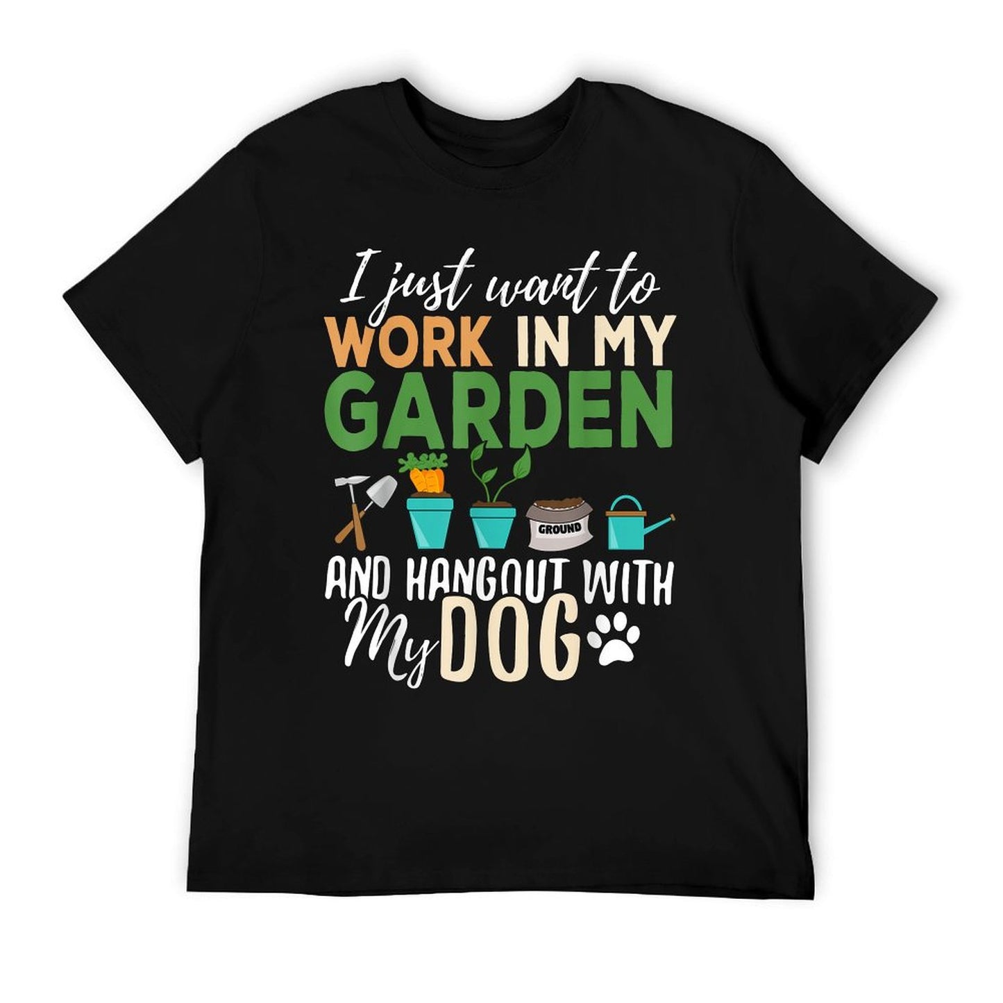 Gardening Dog Lover Gardener Garden Pet Gift Plants T-Shirt