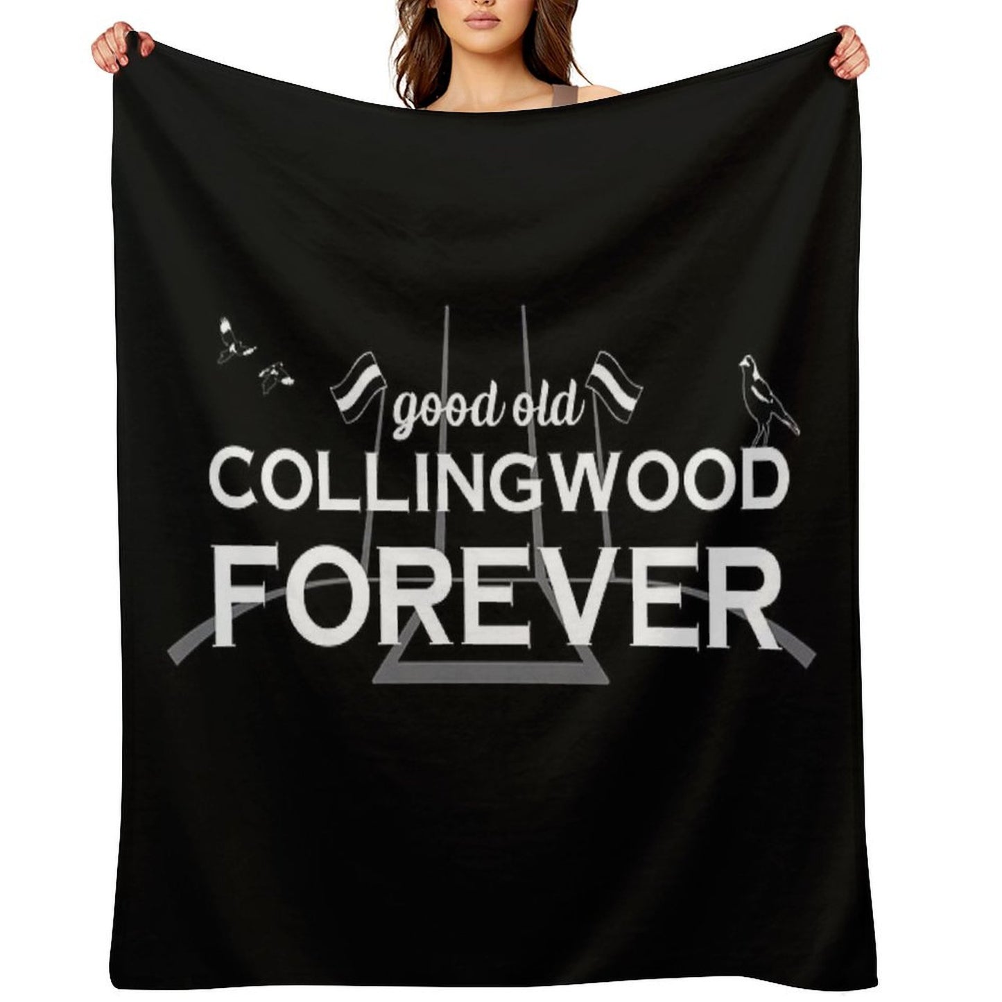 Good Old Collingwood Forever - Collingwood Theme Song Throw Blanket