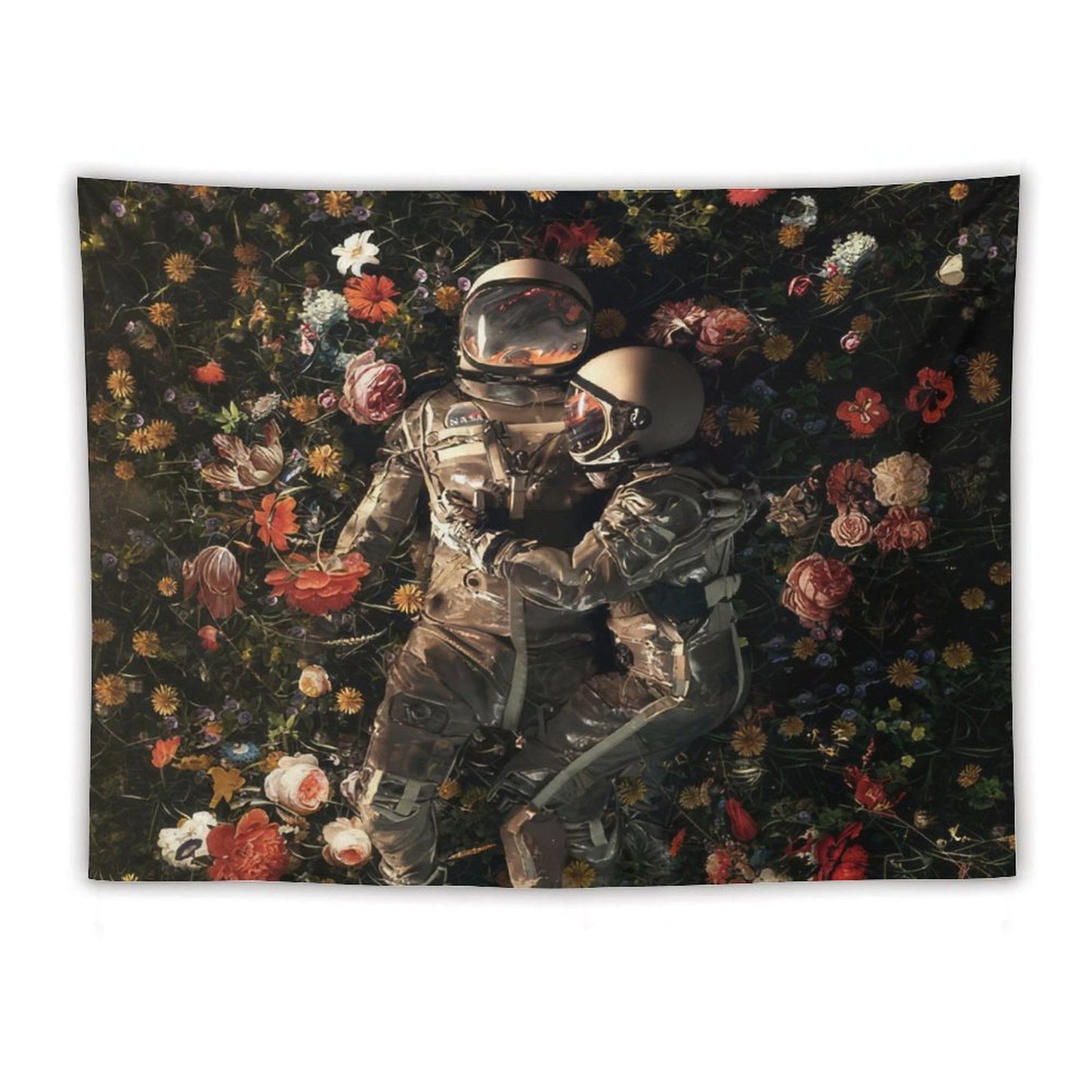 Astronaut Garden Delights II Tapestry