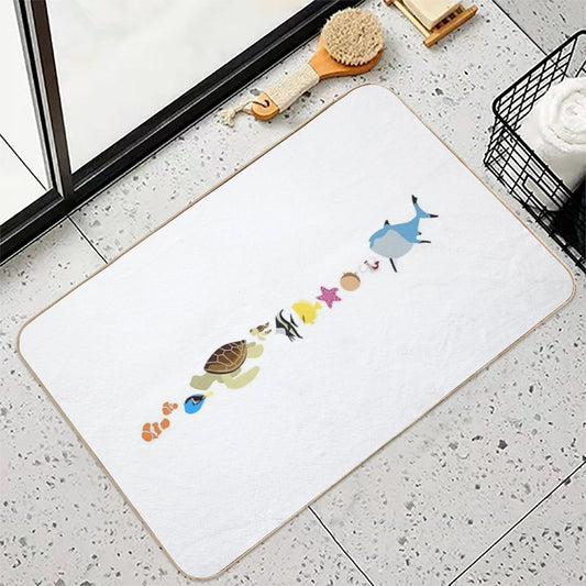 Finding Nemo Character Illustration Bath Mat