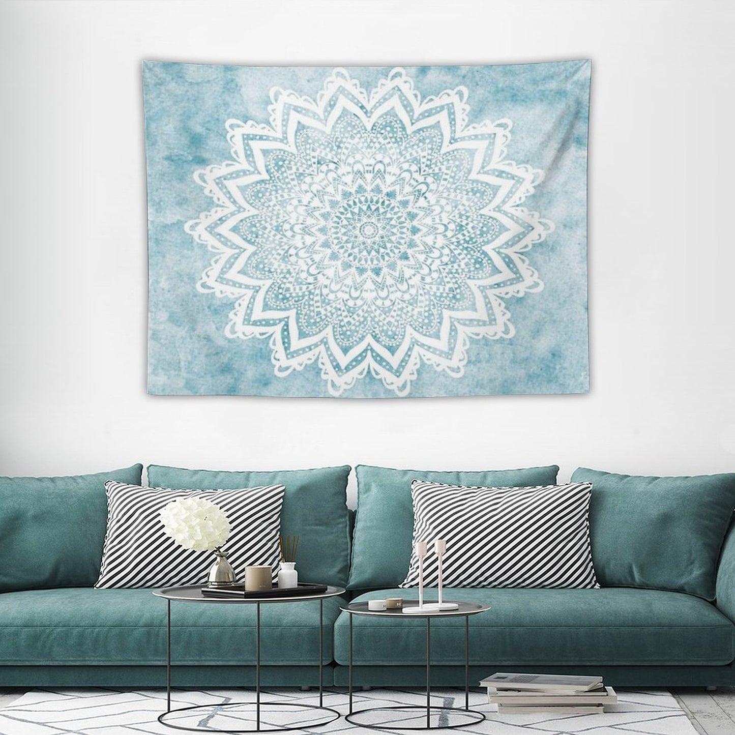 MANDALA SAVANAH LIGHT BLUE Tapestry