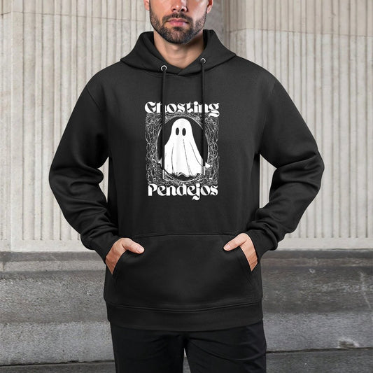 Ghosting Pendejos Funny Mexican Ghost Halloween Hispanic Relaxed Fit Hoodie