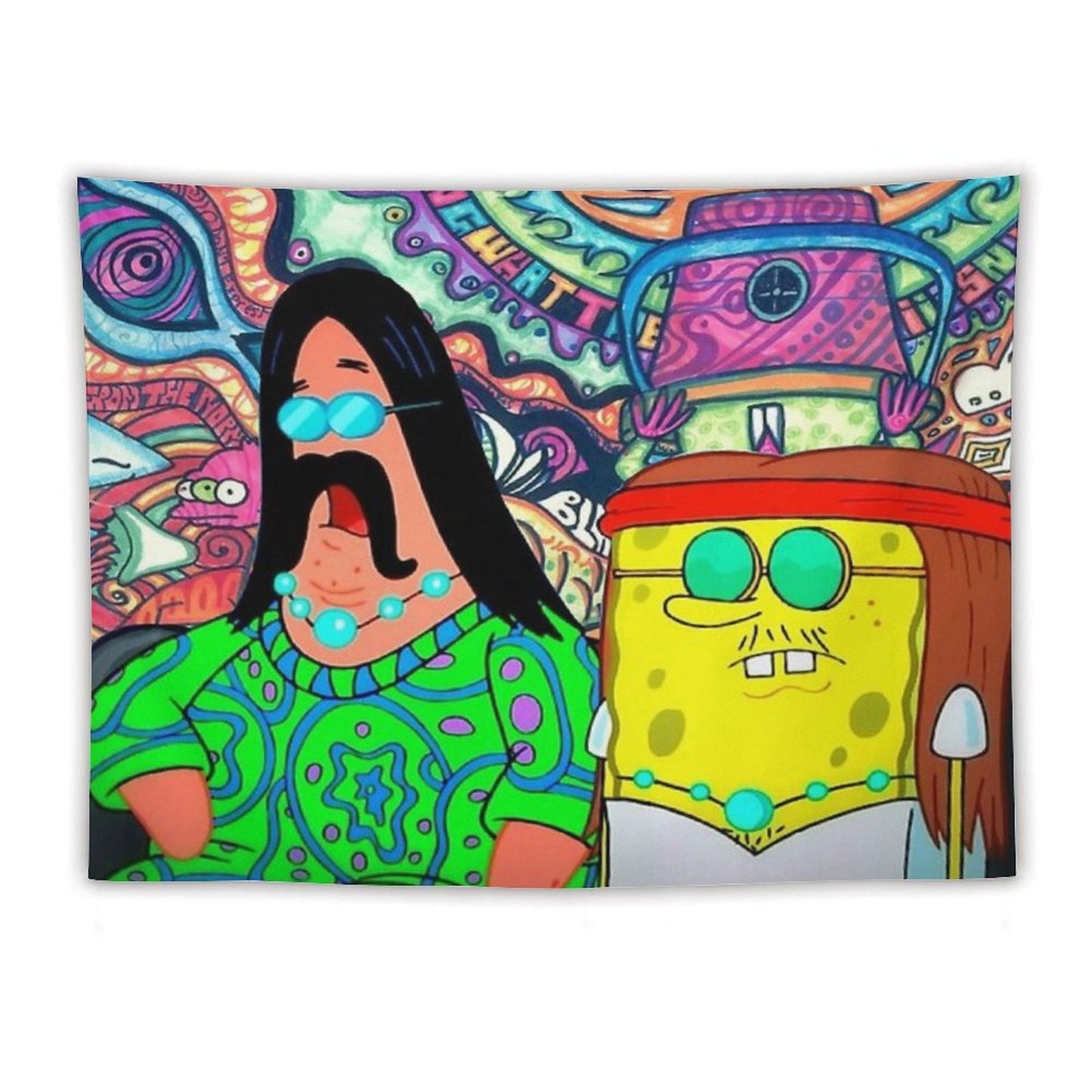 Hippie Spongebob Tapestry
