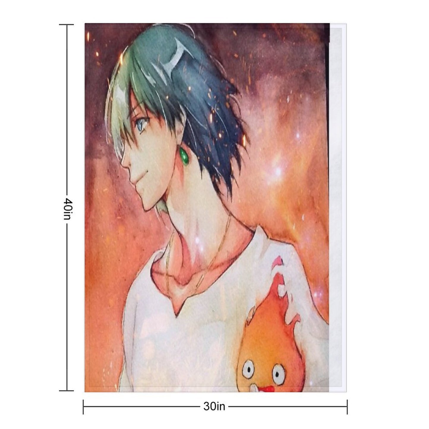 Howl's Moving Castel Throw Blanket