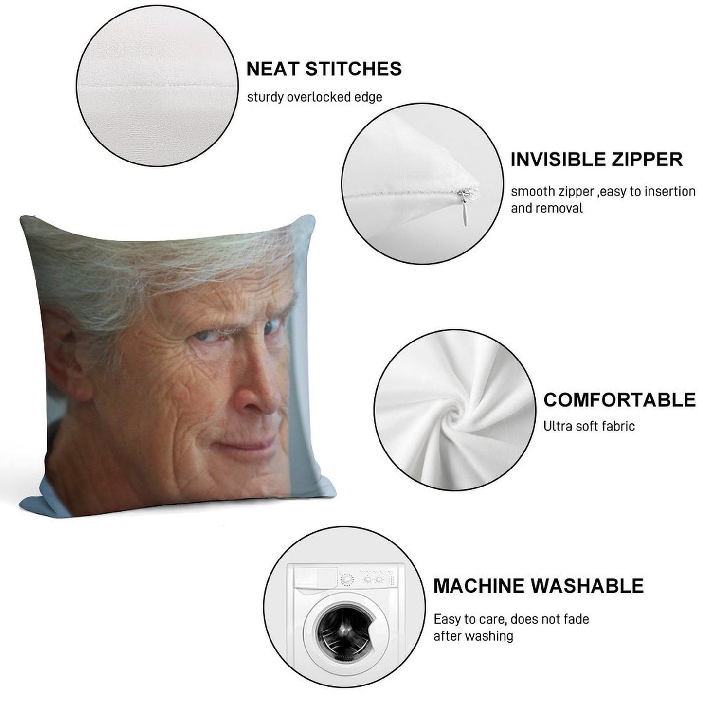 Dateline Keith Morrison - Really Soft Style Accent Throw Pillow