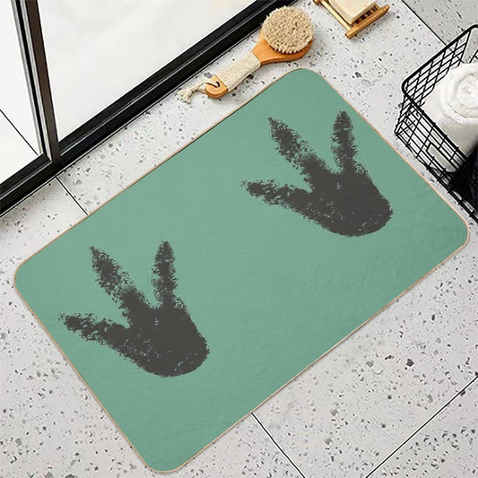 Big Foot Dinosaur Foot Print Design Bath Mat