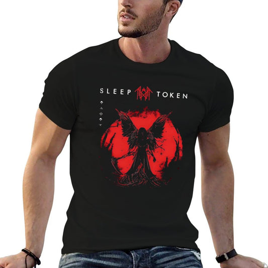 Darkness Rises with The Scream of Sound - Original Sleep Token Music Merchandise Fade-proof Color T-Shirt