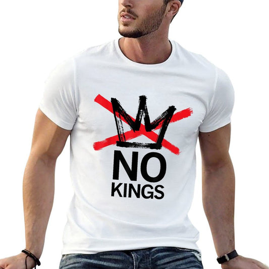 No Kings in America Political for Men Women - No Kings Tagless Design T-Shirt
