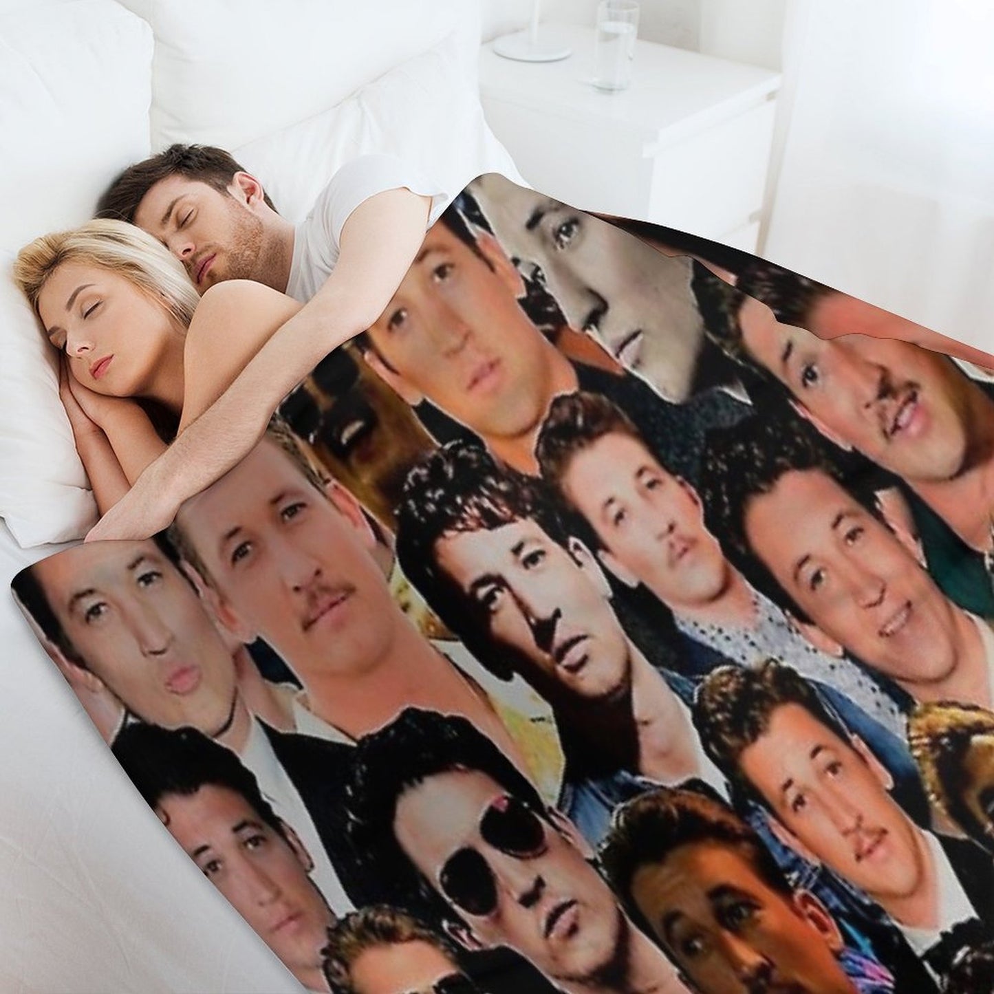 Miles Aesthetic College Throw Blanket