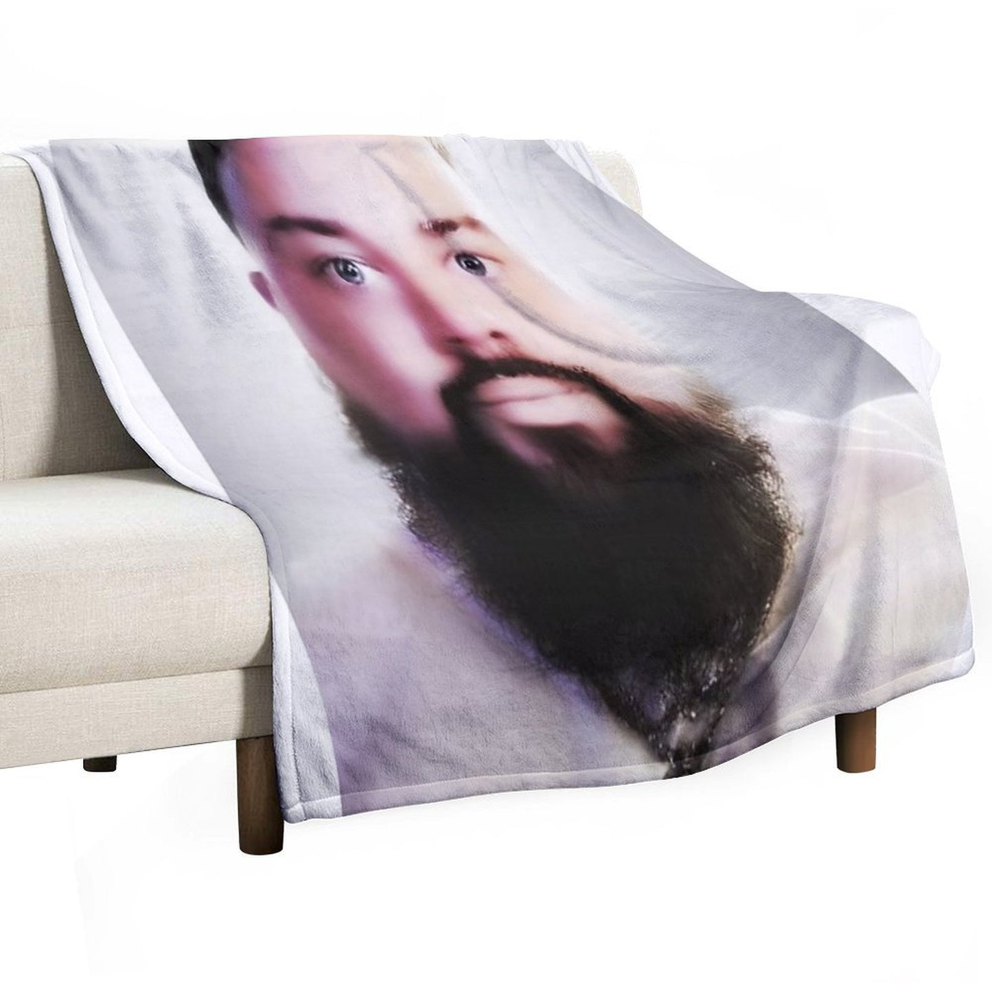 Joeyy Airbrush Squareprint Throw Blanket