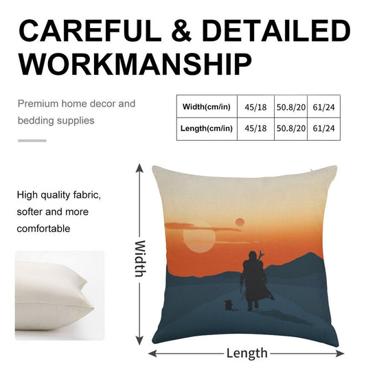 This Is The Way Linen Throw Pillow Cover