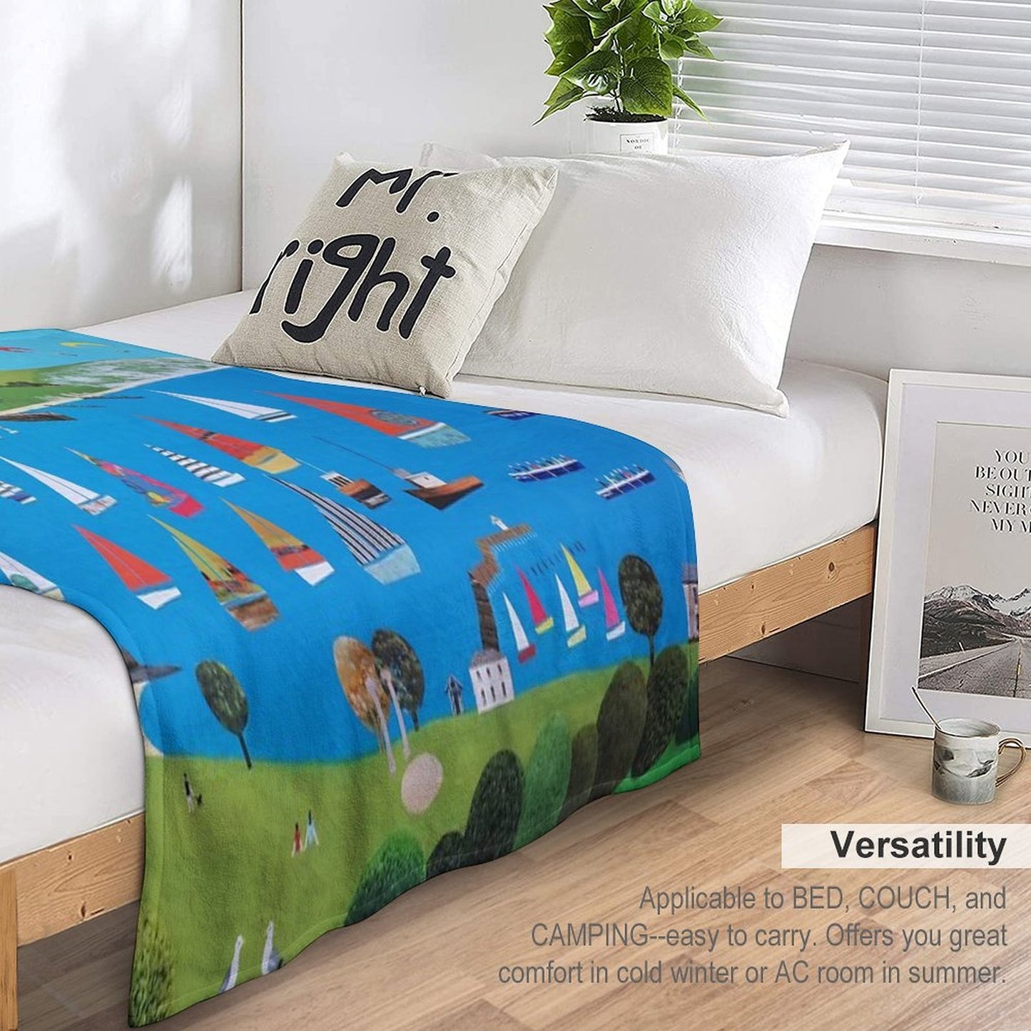 Swanage, Dorset Throw Blanket