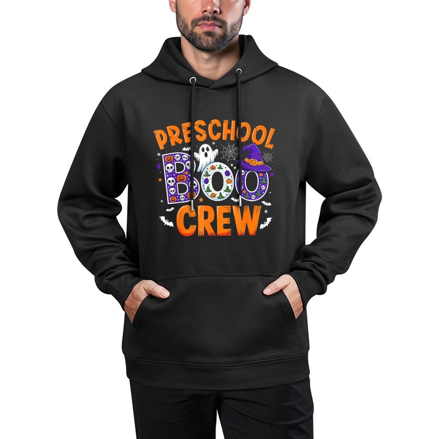 Preschool Boo Crew Preschool Teacher Student Funny Halloween Customizable Surface Hoodie