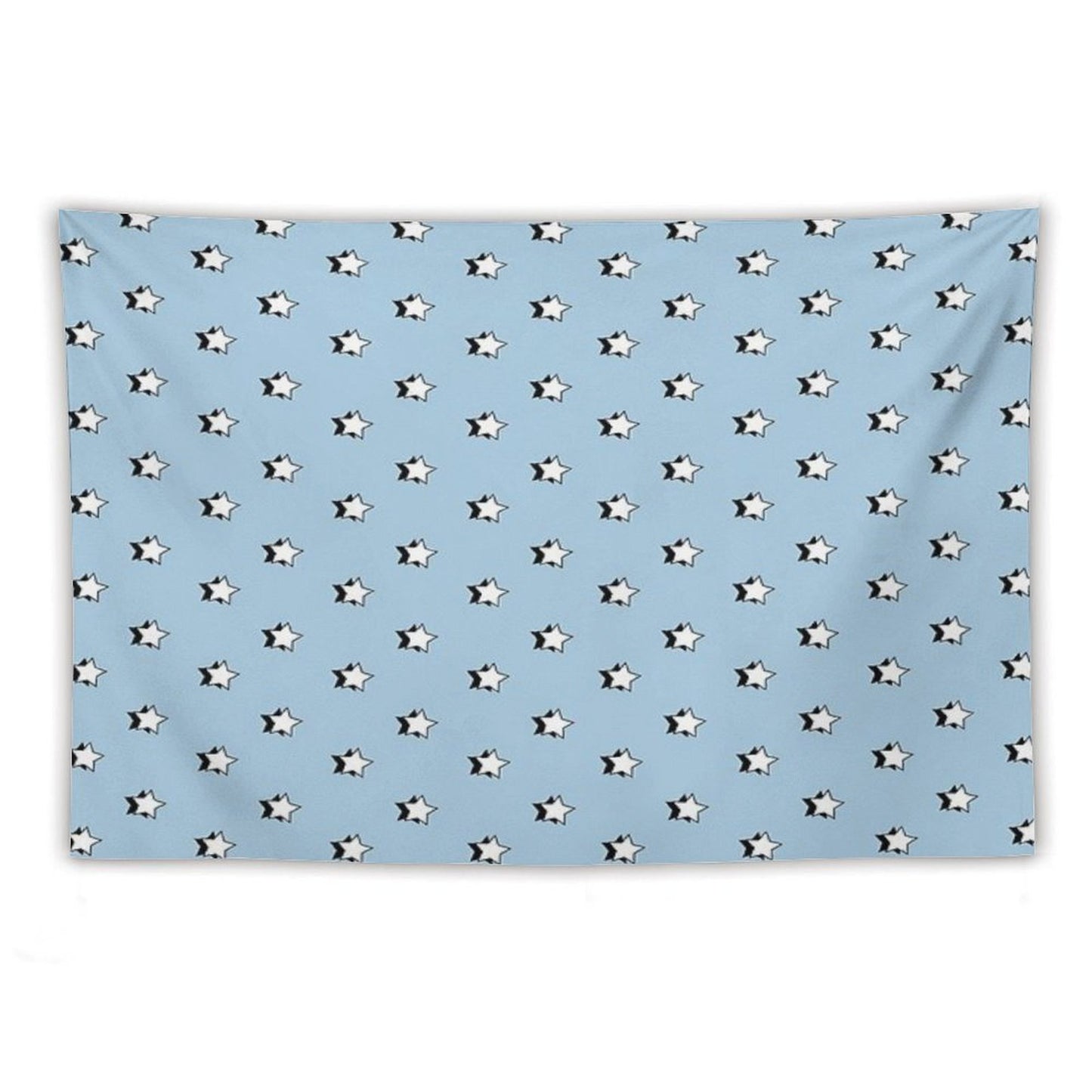 Light Blue Retro VSCO Stars Tapestry