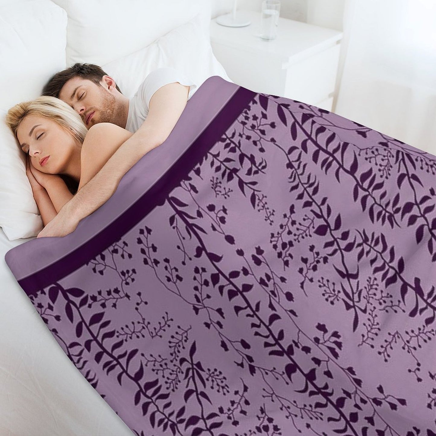 Bella Swan's Comforter Set Replica Purples Cool - Version 2 Twilight Saga Fanart Throw Blanket