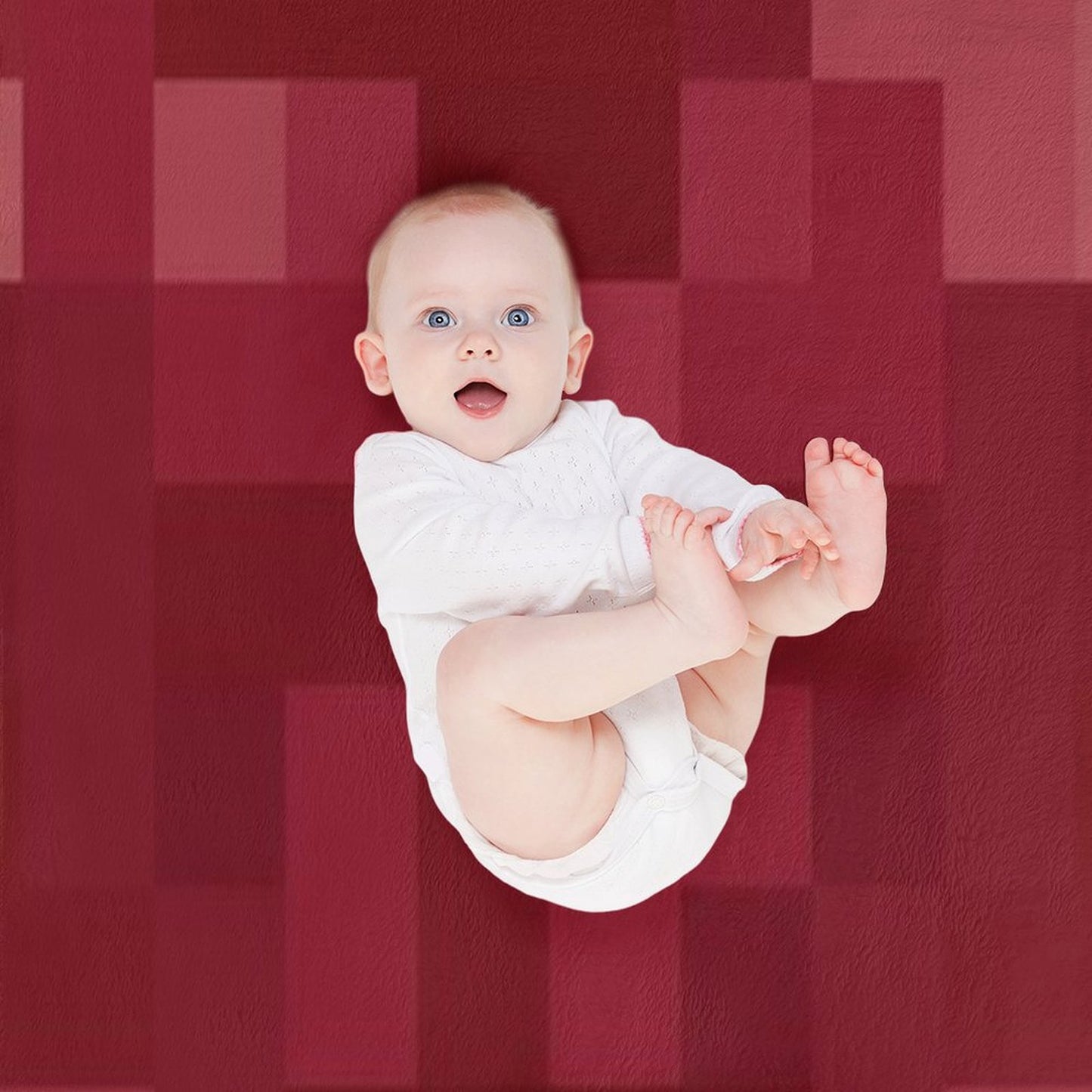 Red And White Pixel Design Throw Blanket