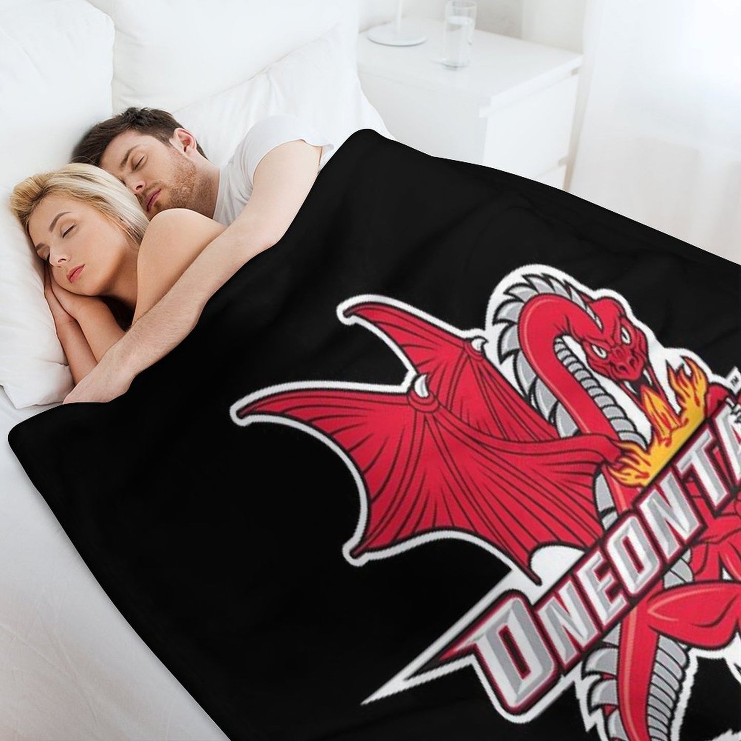 SUNY Oneonta Red Dragons Throw Blanket
