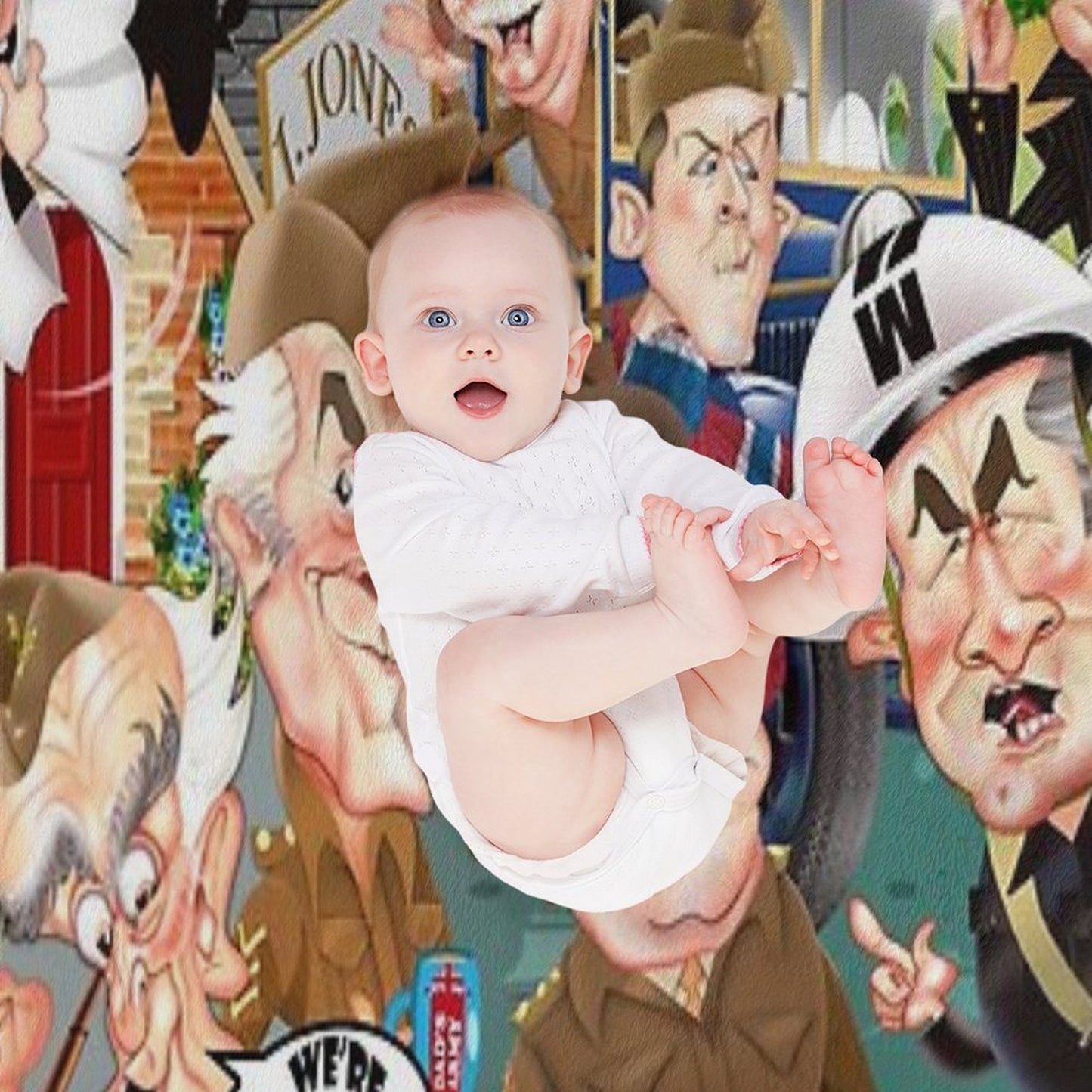 Dads Army Collective Throw Blanket