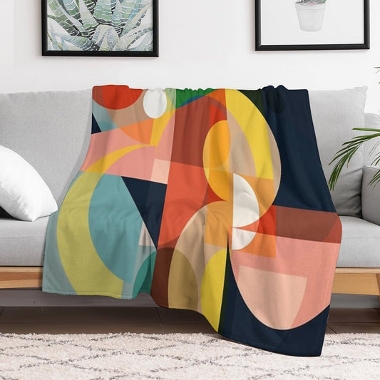 Mid Century Design 4 Throw Blanket