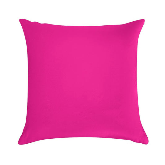 PLAIN SOLID DEEP PINK -100 PINK SHADES ON OZCUSHIONS ON ALL PRODUCTS Soft Fade-Resistant Throw Pillow