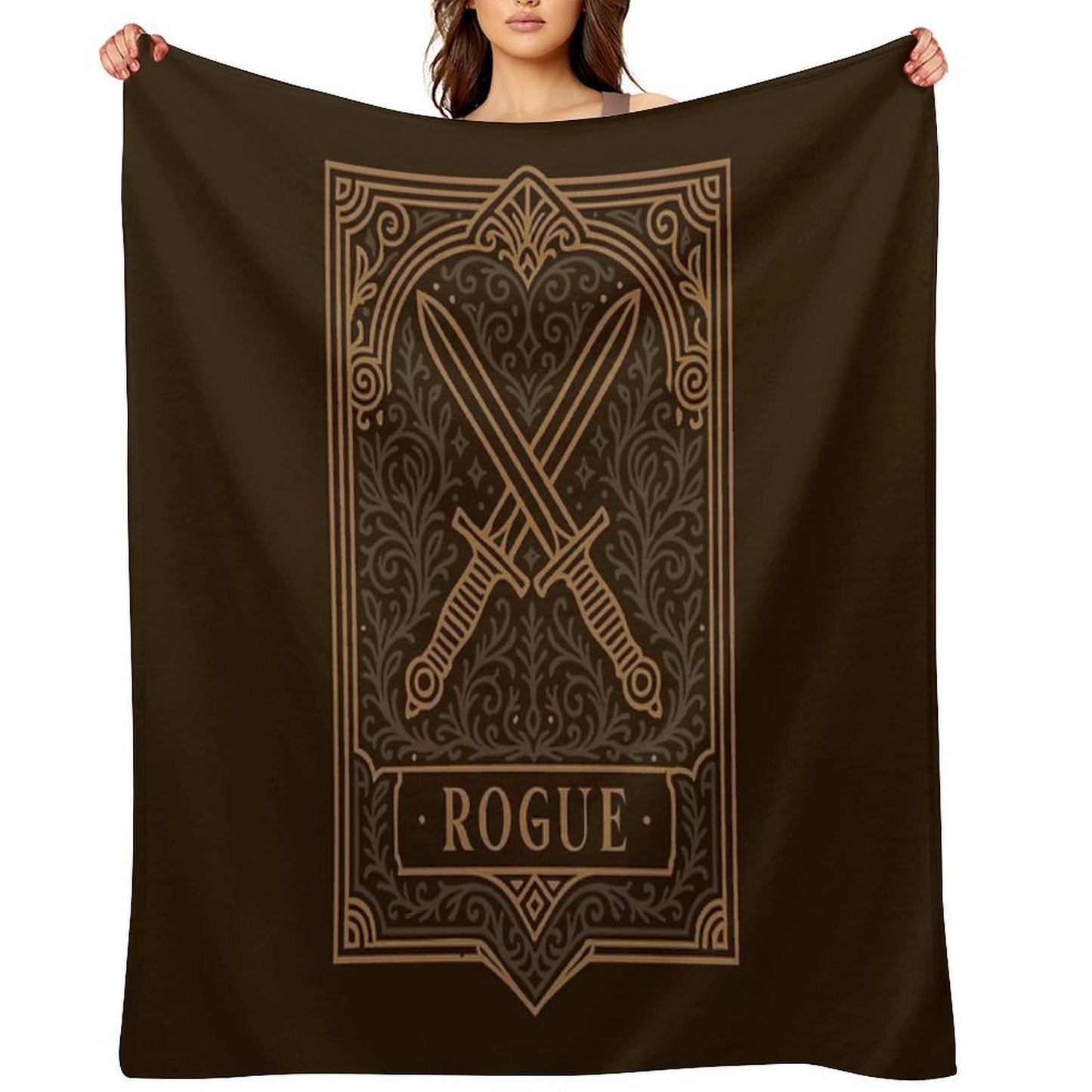 Rogue Emblem Tabletop TTRPG Character Classes Throw Blanket