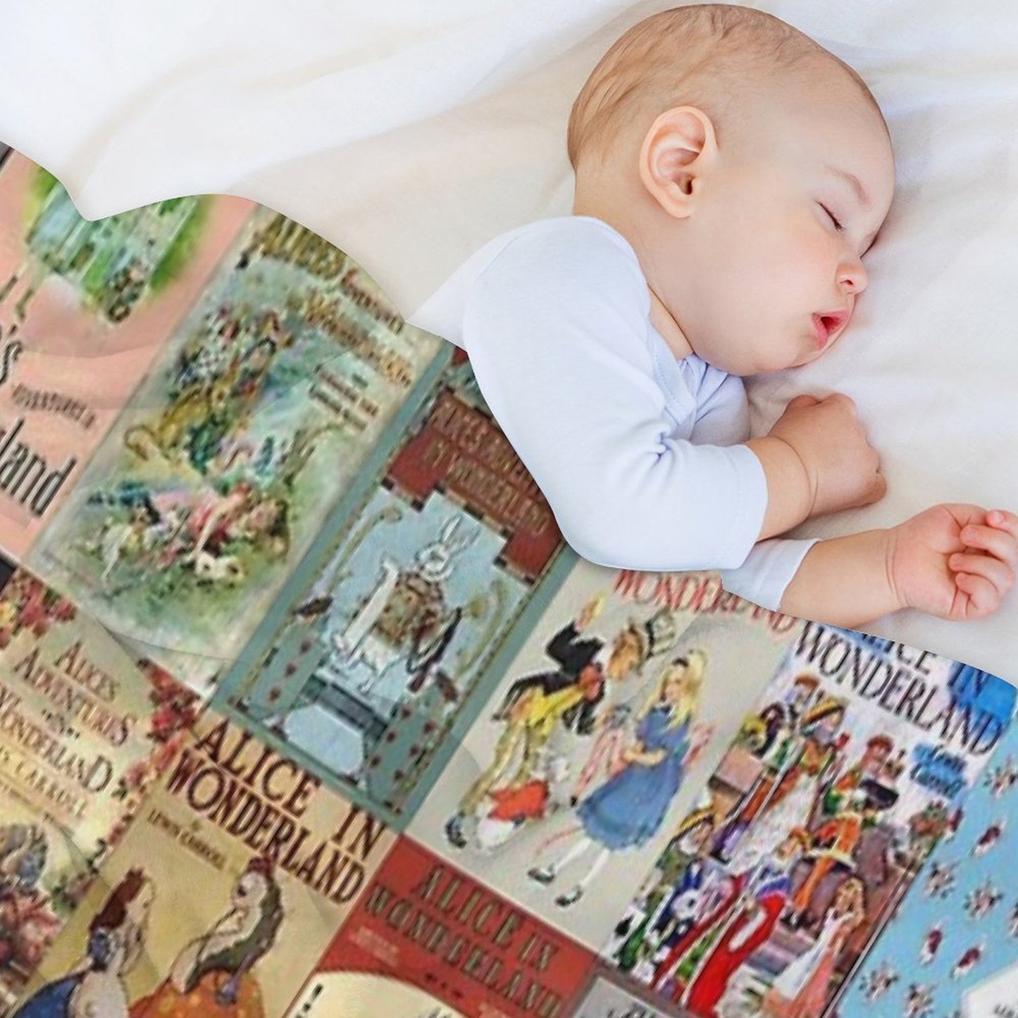Alice in Wonderland Throw Blanket
