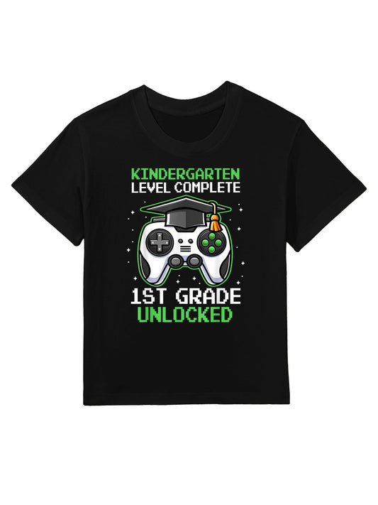 Kindergarten Graduation 1st Grade Unlocked Gamer Boys Kids Kids T-Shirt