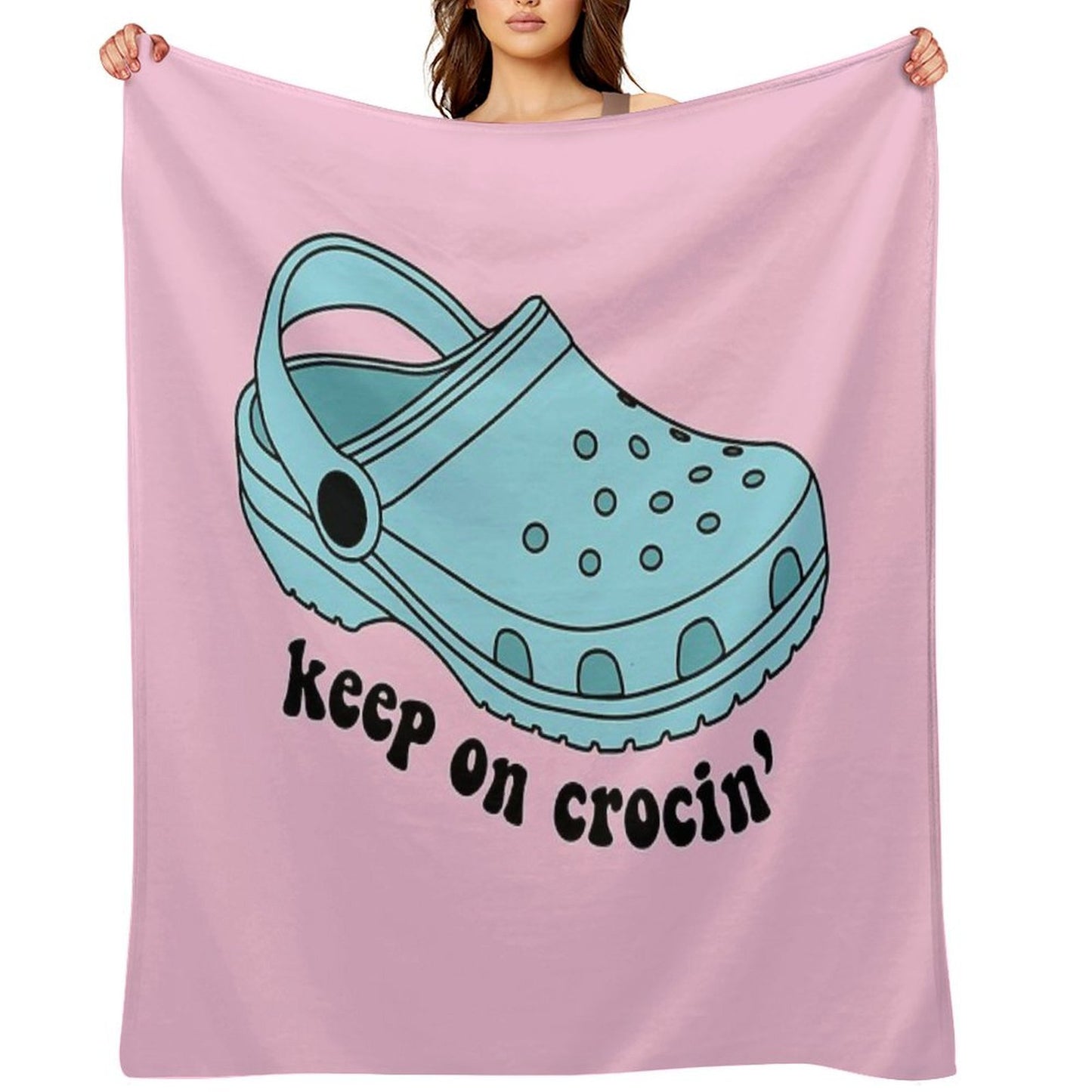 Keep On Crocin' Throw Blanket