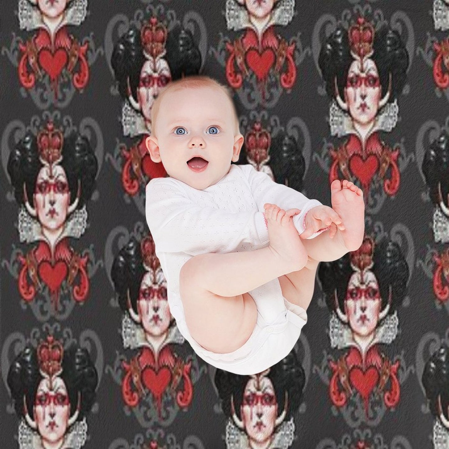 Queen of Hearts Throw Blanket