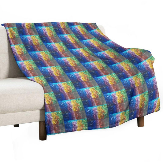 Chromatic Reflections Throw Blanket