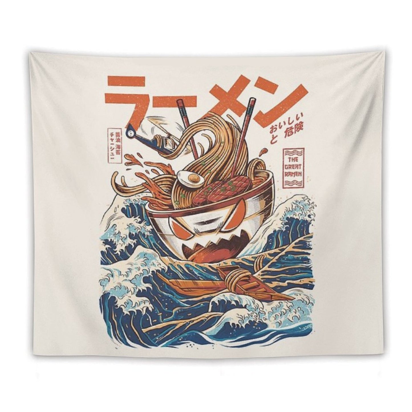 The Great Ramen Off Kanagawa Tapestry