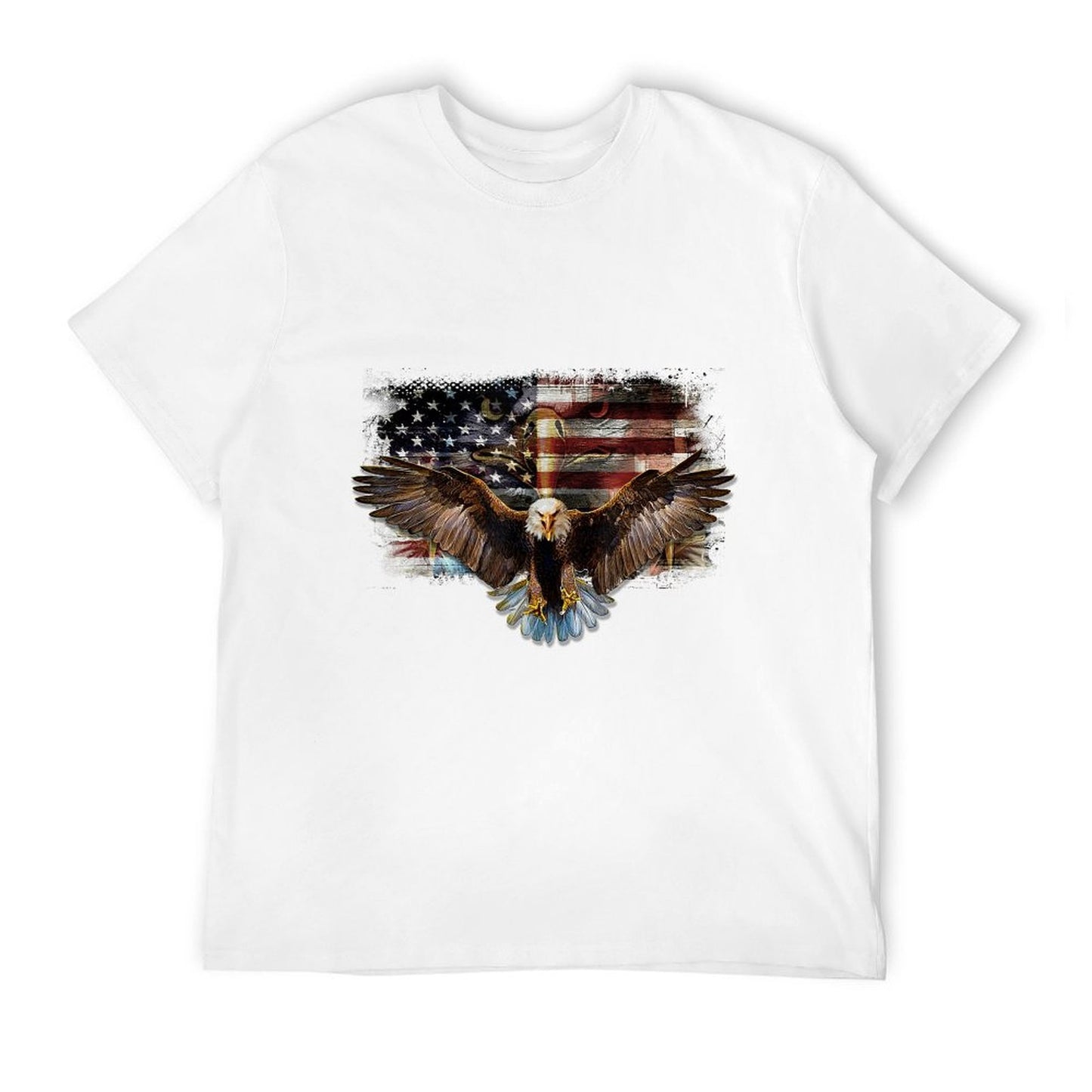 Bald Eagle 4th of July American USA Eagle Patriotic Slim-fit Cut T-Shirt