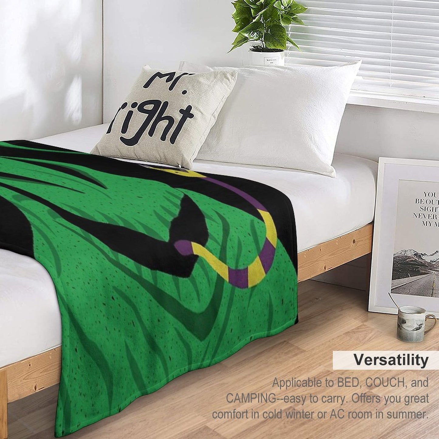 The Nightmare before Christmas Oogie Boogie Eatin A Spider Throw Blanket
