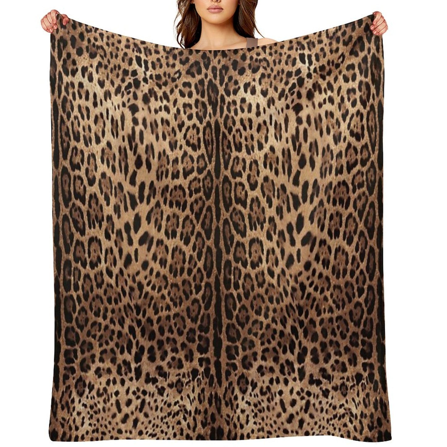 Leopard Print Skin Throw Blanket