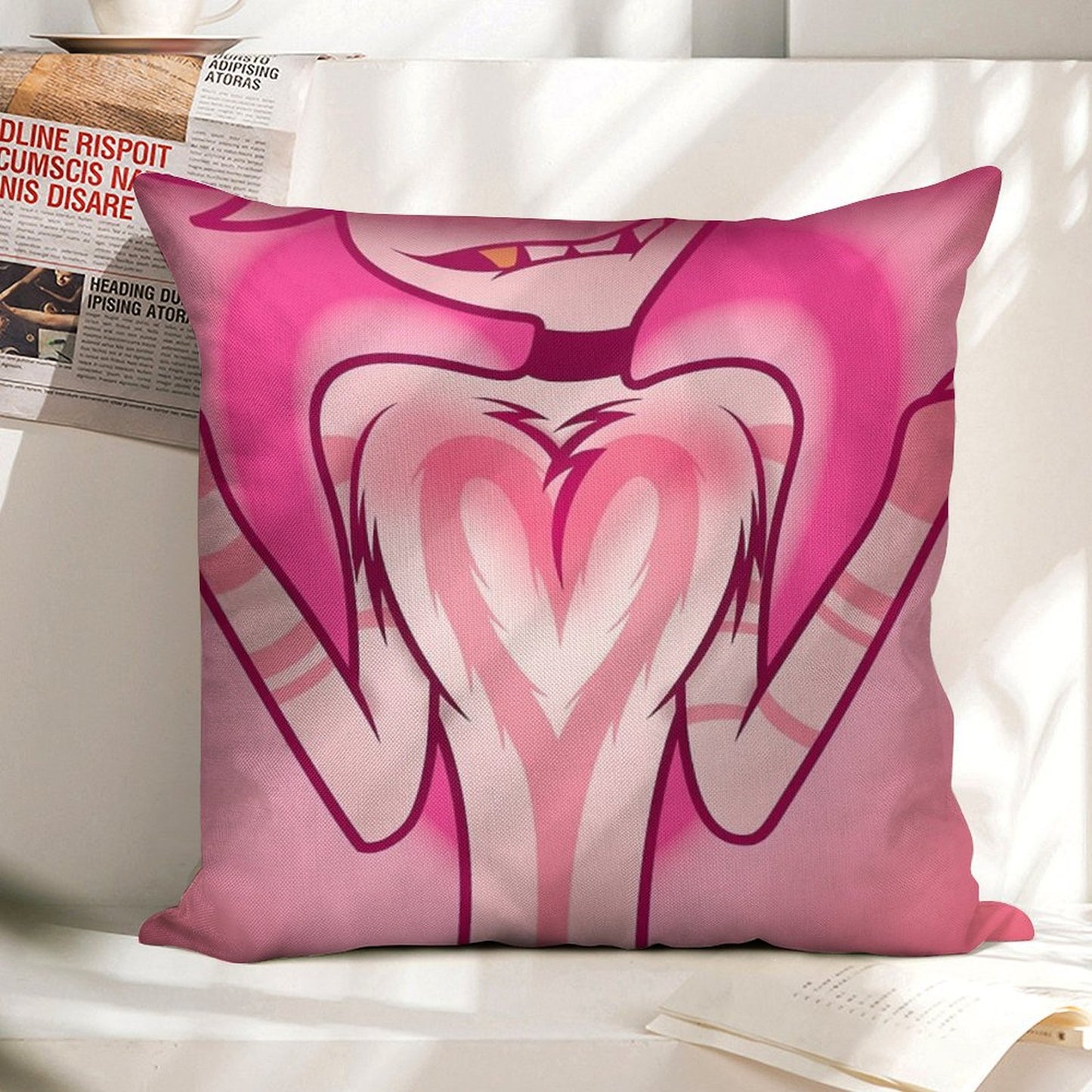 Floof Squish Linen Throw Pillow Cover