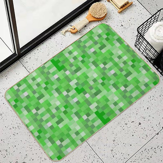 Minecraft Creeper Texture Bath Mat