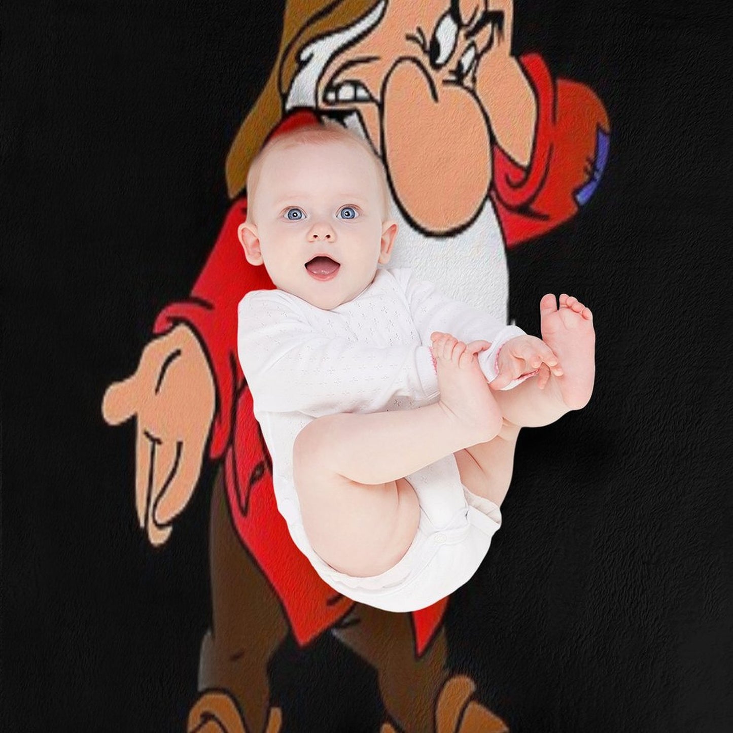 Grumpy Dwarf Throw Blanket