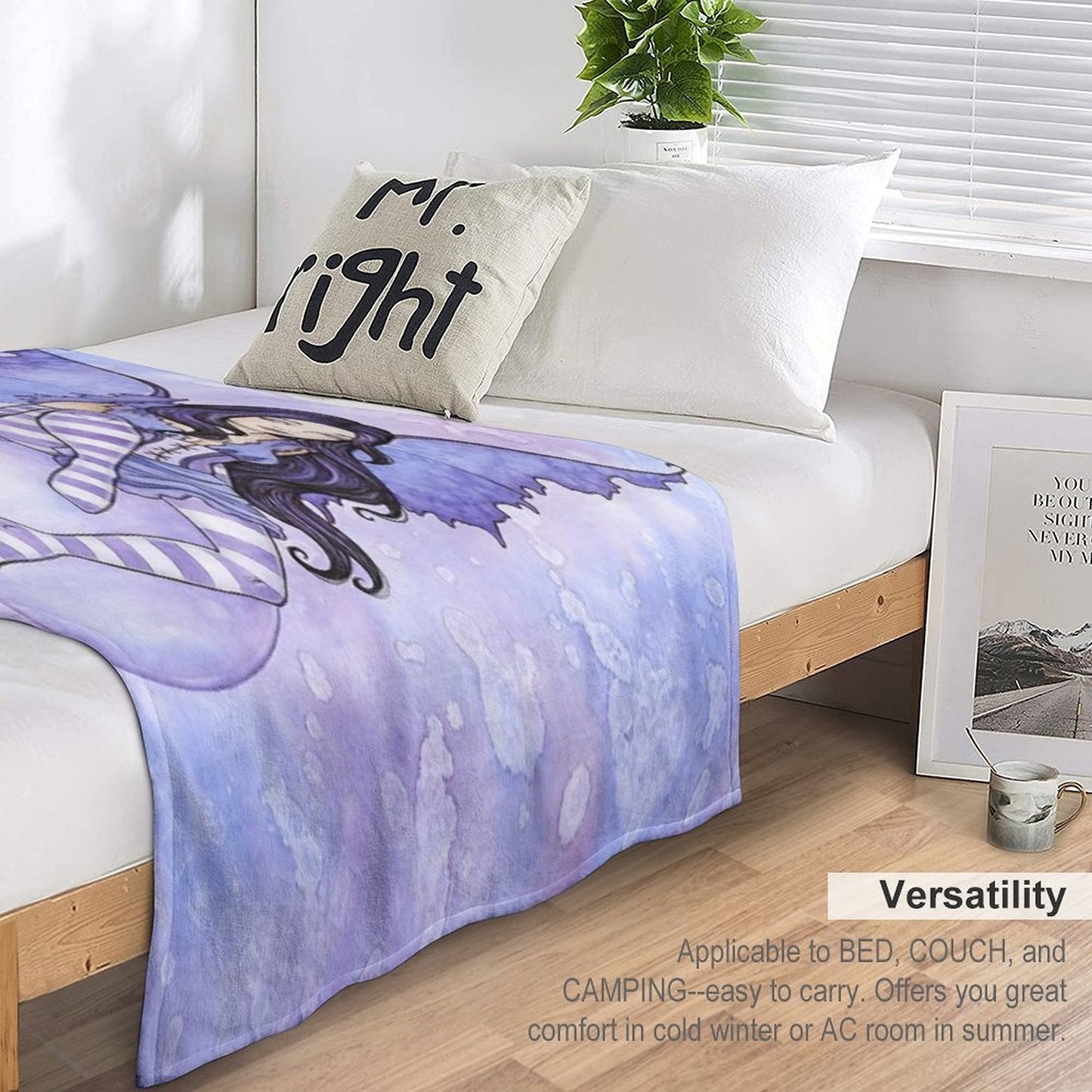 Bubble Rider Throw Blanket