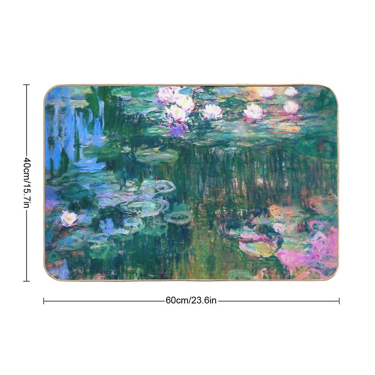 Water Lilies Monet Bath Mat