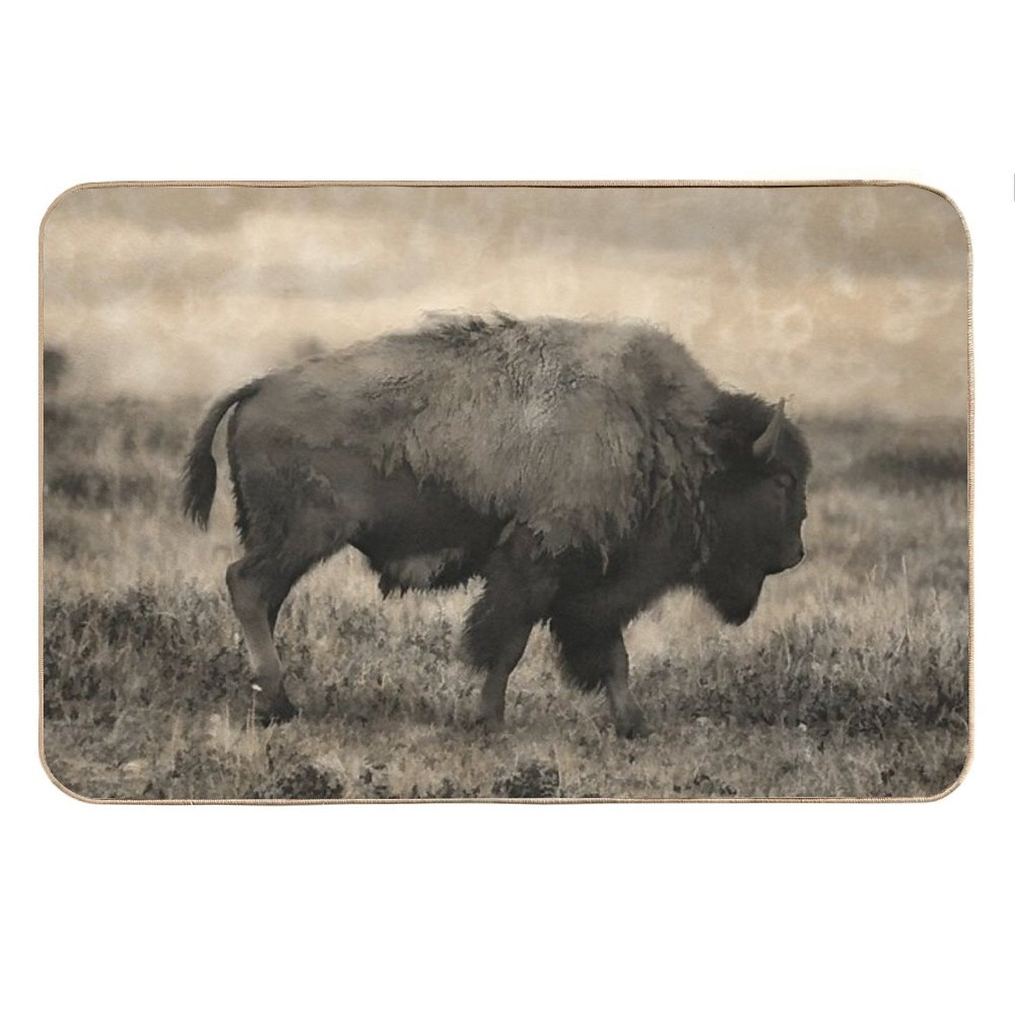 Plains Bison - American Buffalo Bath Mat